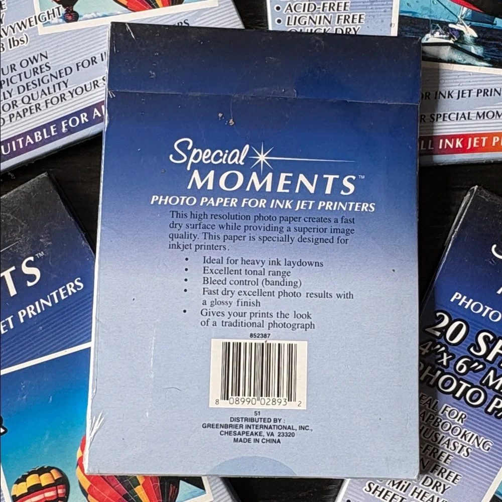 Special Moments Glossy and Matte Photo Paper Set - Multicolor
